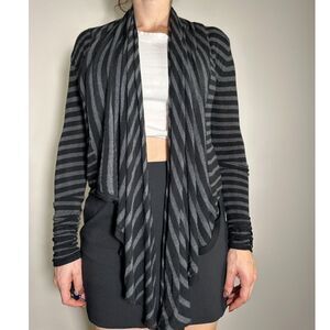 y2k Guess Jeans Black Gray Striped Size Small